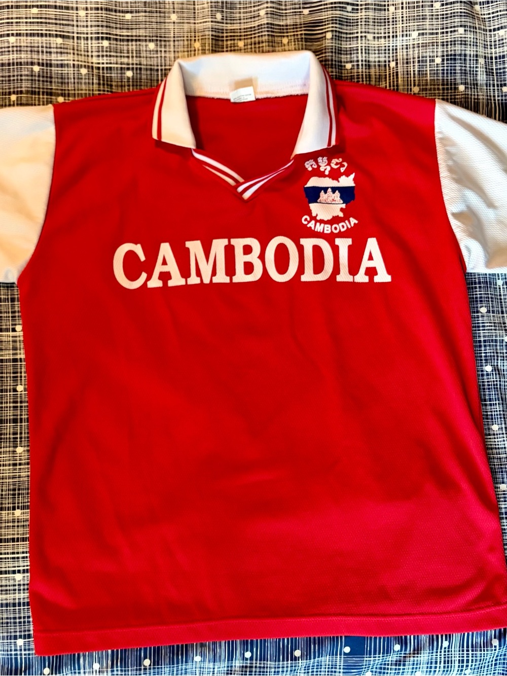 1990 Cambodia National Team Soccer Jersey